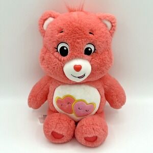 Care Bears Love-A-Lot Bear Plush 13" Pink 2020 Stuffed‎ Animal JZ14